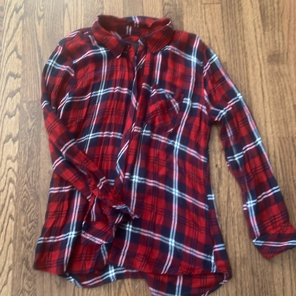 Rails hunter plaid button down.
